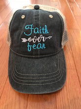 Load image into Gallery viewer, Faith Over Fear Woman&#39;s Hat